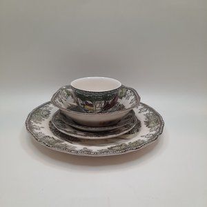 Johnson Brothers 5 piece place setting.  Pristine condition, unused!!